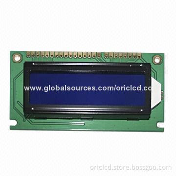 Graphic LCD display with 122 x 32 pixel resolution and blue backlight, RoHS compliant